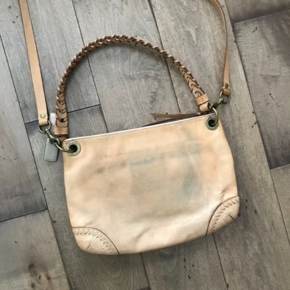 Coach Poppy Vachetta Whipstitch Leather Crossbody - Picture 3 of 8